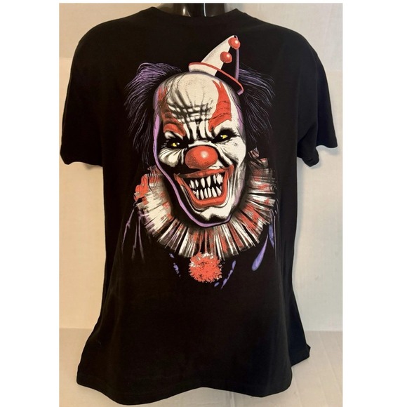 Way To Celebrate! Other - Way To Celebrate Halloween Evil Clown Graphic T-Shirt Black Men's Large  0213